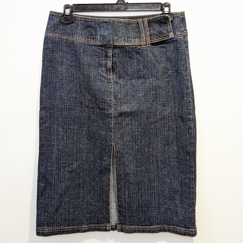 Y2K Vintage Sears Nevada denim midi skirt size 12